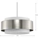 Silva 3 Light 22 inch Brushed Nickel Pendant Ceiling Light, Design Series