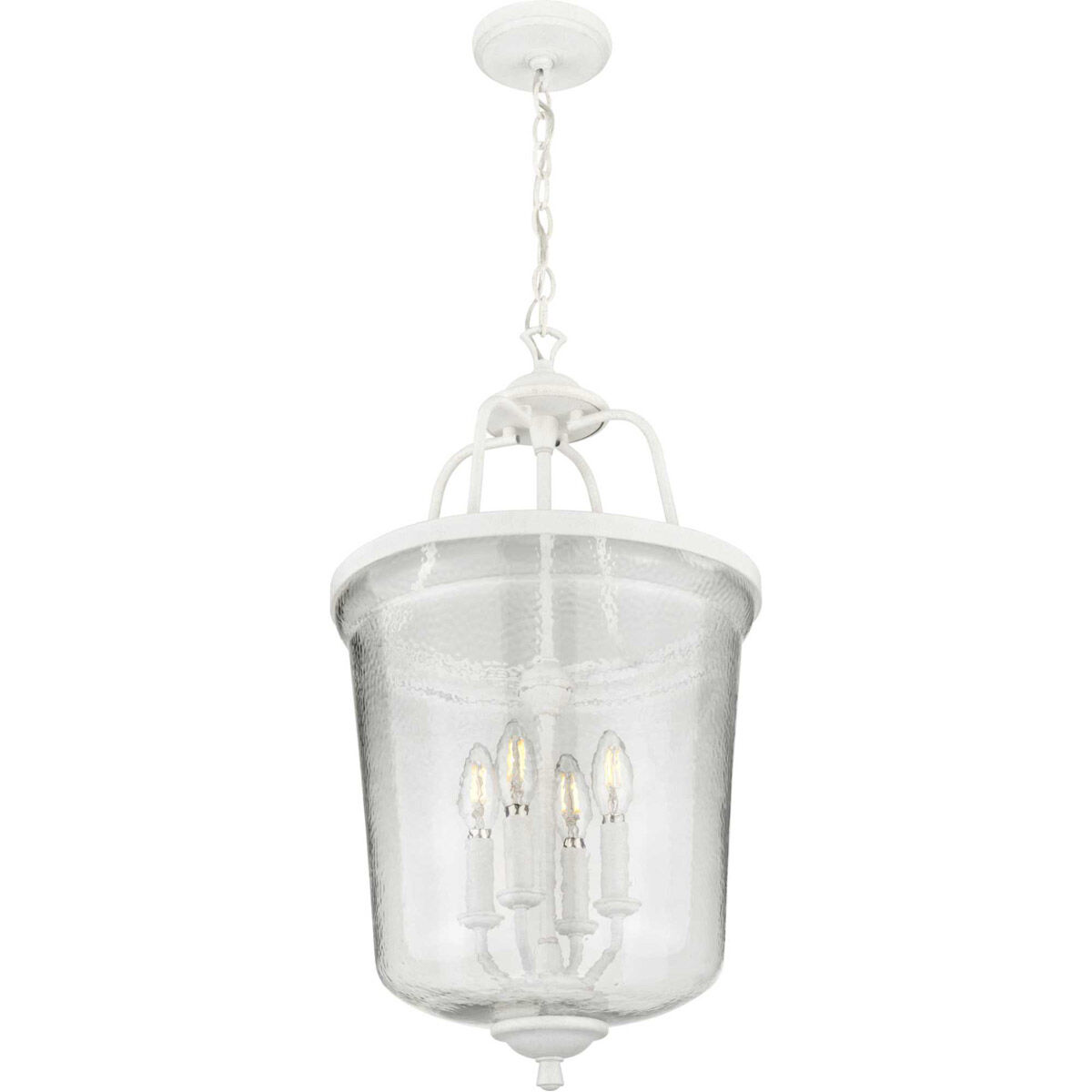Bowman 4 Light 14.25 inch Cottage White Foyer Pendant Ceiling Light
