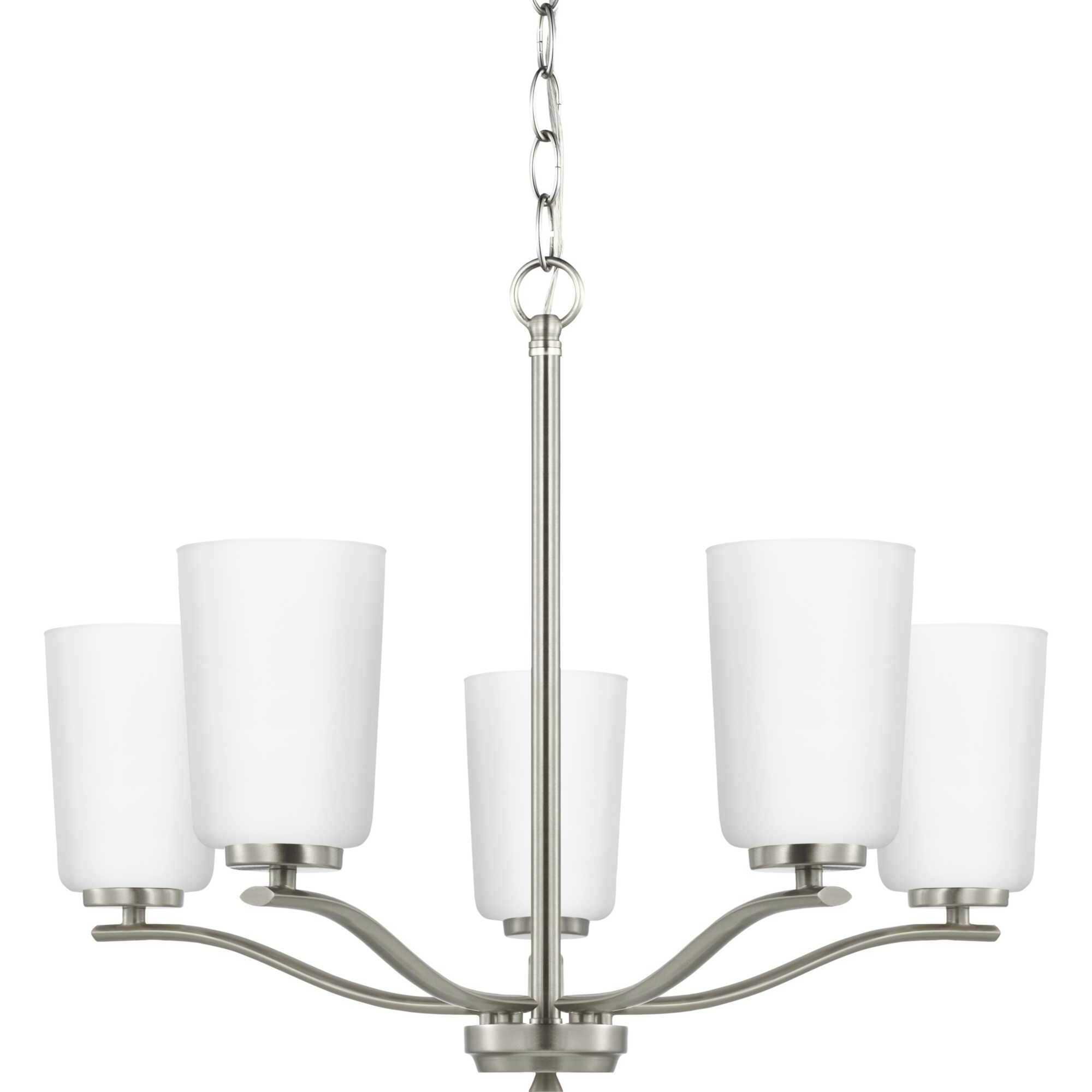 Adley 5 Light 22.87 inch Brushed Nickel Chandelier Ceiling Light 