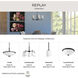 Replay 1 Light 5.13 inch Black Bath Vanity Wall Light