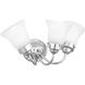 Fluted Glass 3 Light 16 inch Polished Chrome Bath Vanity Wall Light in Etched