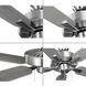 AirPro 52 inch Brushed Nickel with Silver/Grey Weathered Wood Blades Ceiling Fan