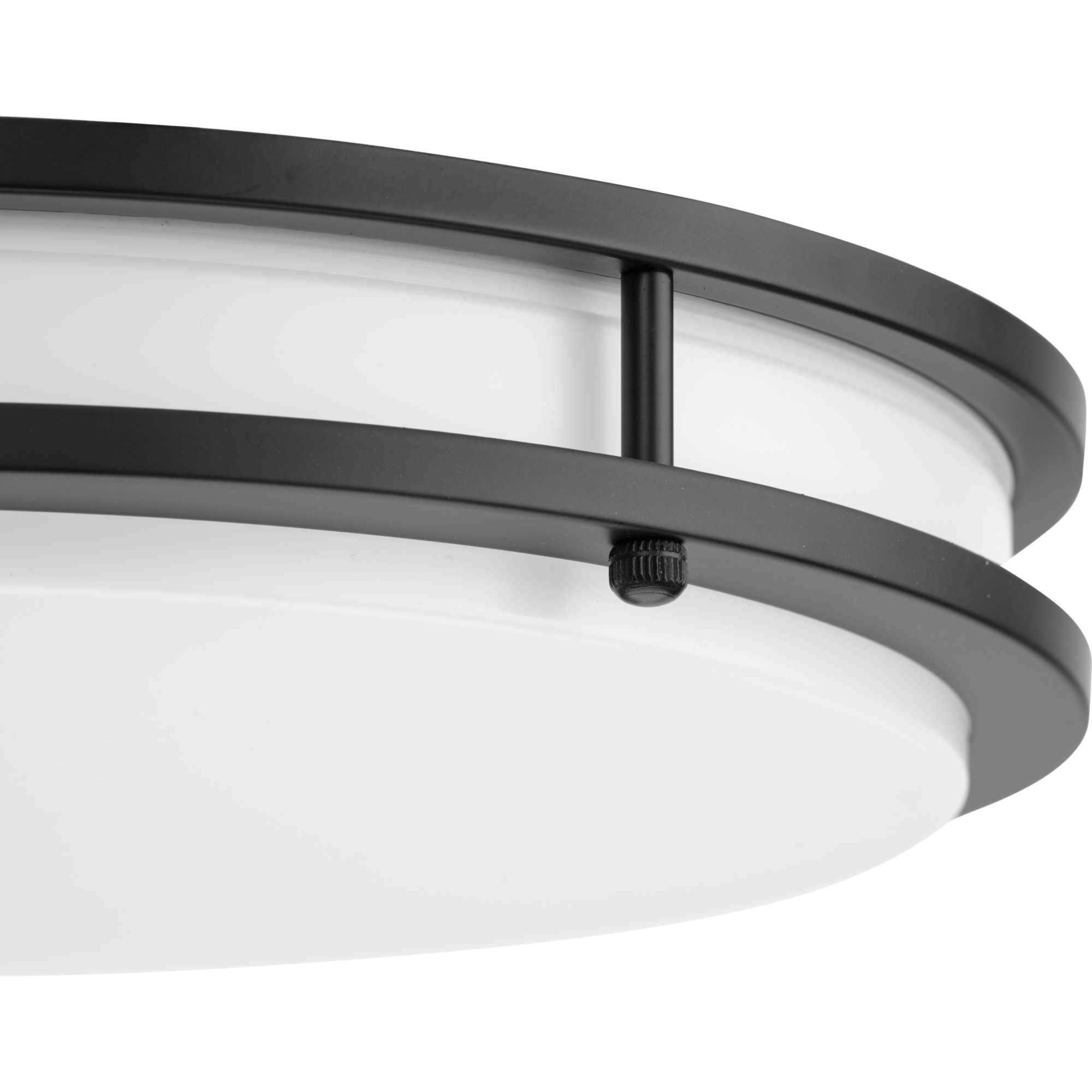 Abide LED LED 14 inch Matte Black Flush Mount Ceiling Light, Medium, Progress LED