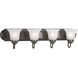 Builder Bath 4 Light 30 inch Antique Bronze Bath Vanity Wall Light in Bulbs Included, Fluorescent