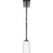 Adley 3 Light 26 inch Matte Black Linear Chandelier Ceiling Light