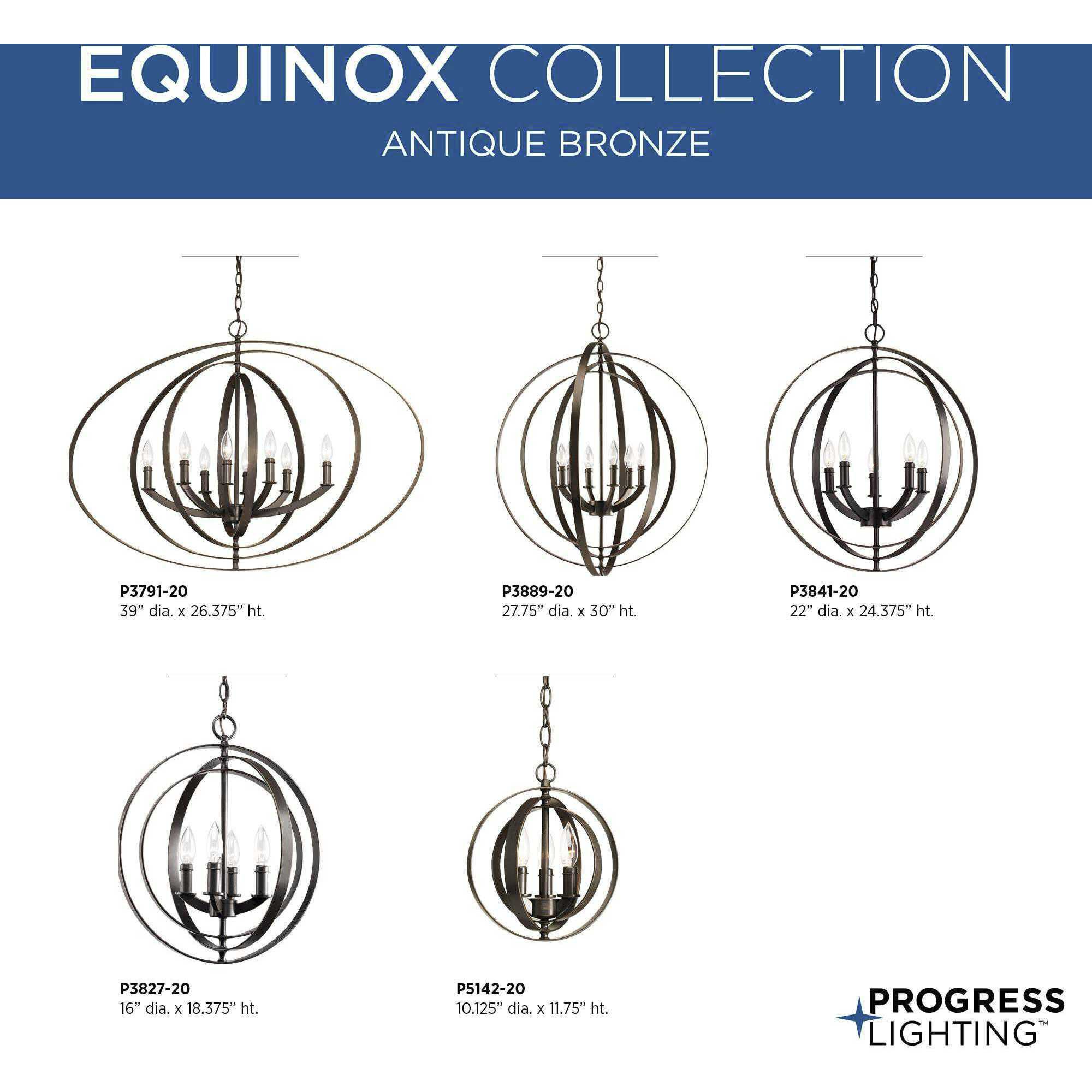 Equinox collection foyer pendant top