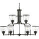 Saluda 9 Light 34 inch Antique Bronze Chandelier Ceiling Light