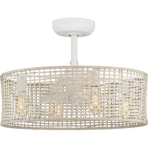 Belva 22 inch Cottage White Fandelier