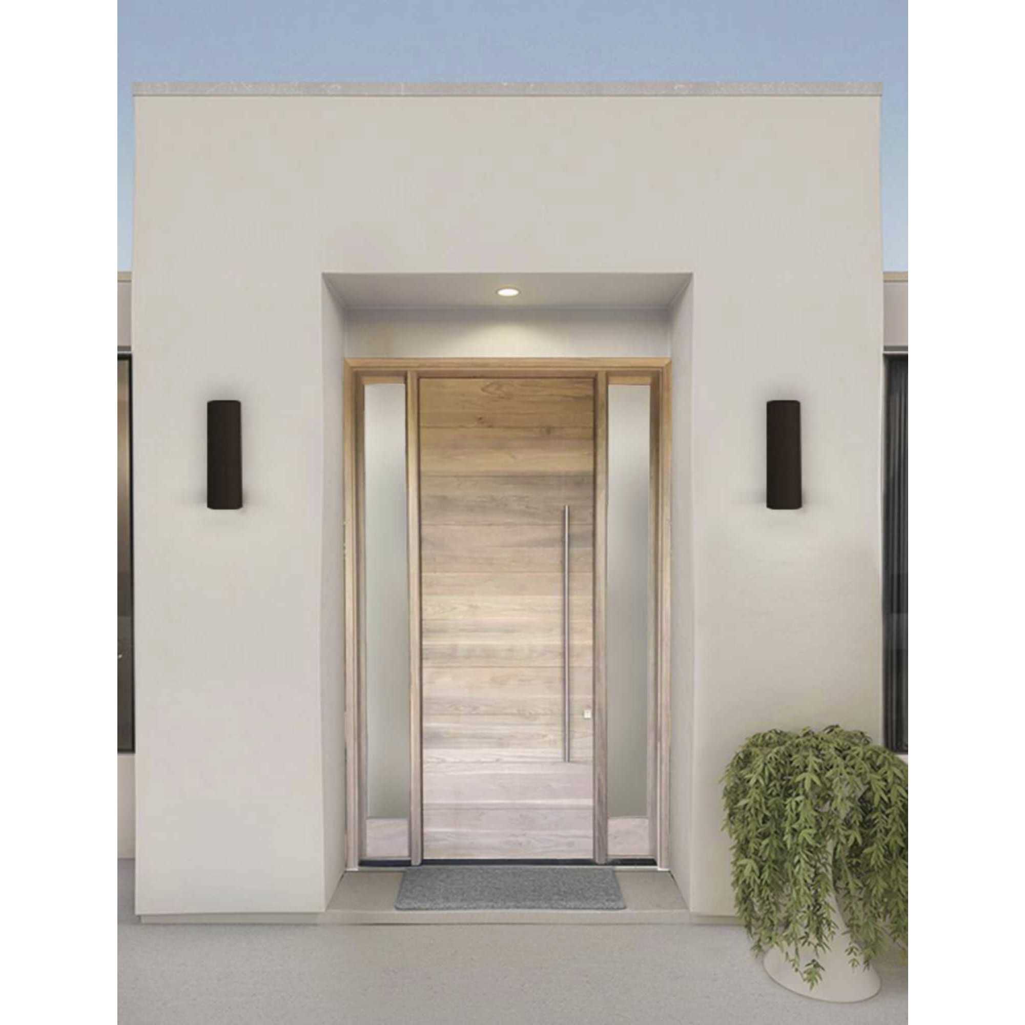 5IN CYL RNDS Up/Down Outdoor Wall Light in Antique Bronze, Progress LED