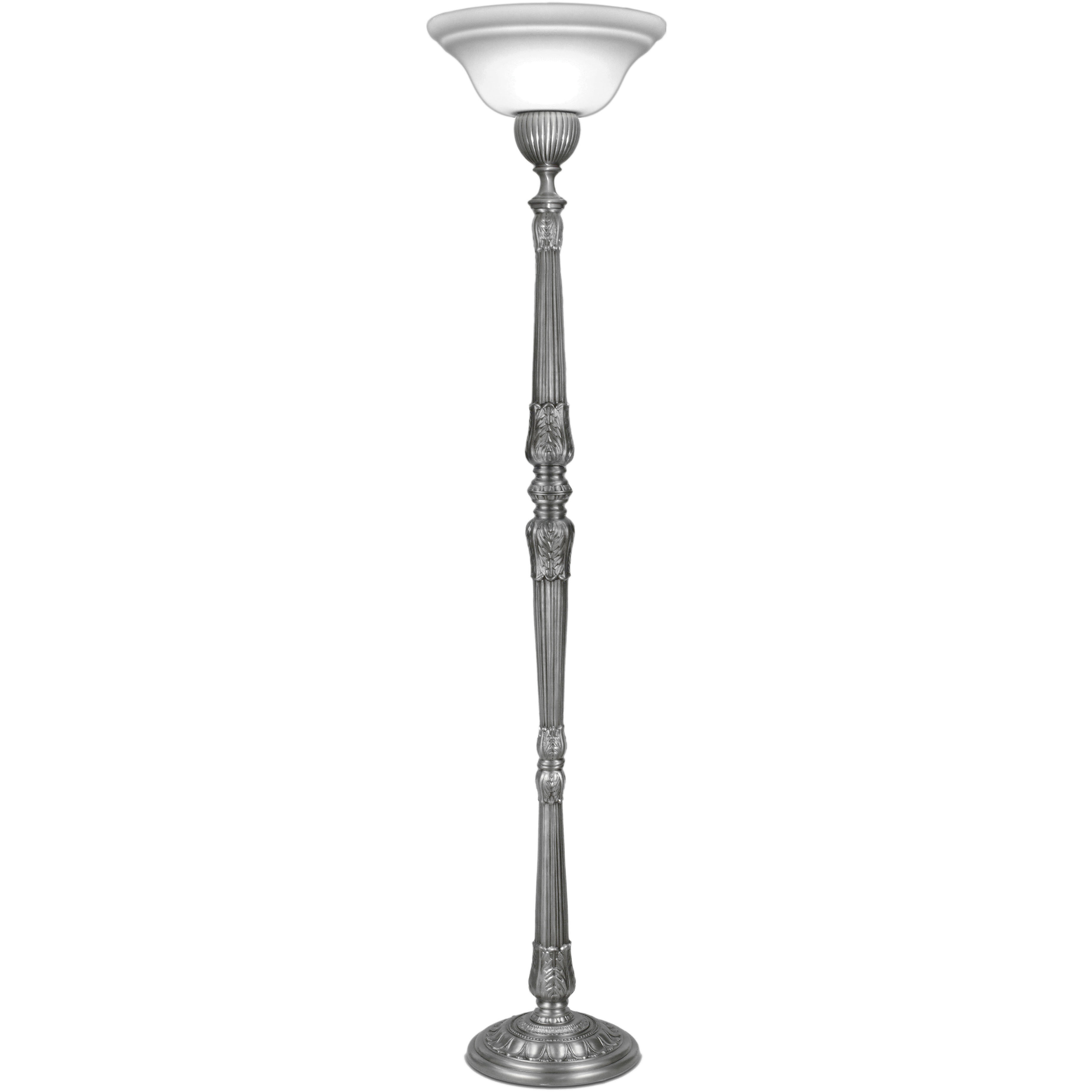 Ellie 72 inch 150 watt Pewter Torchierre Portable Light