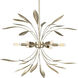 Mariposa 6 Light 28 inch Gilded Silver Pendant Ceiling Light