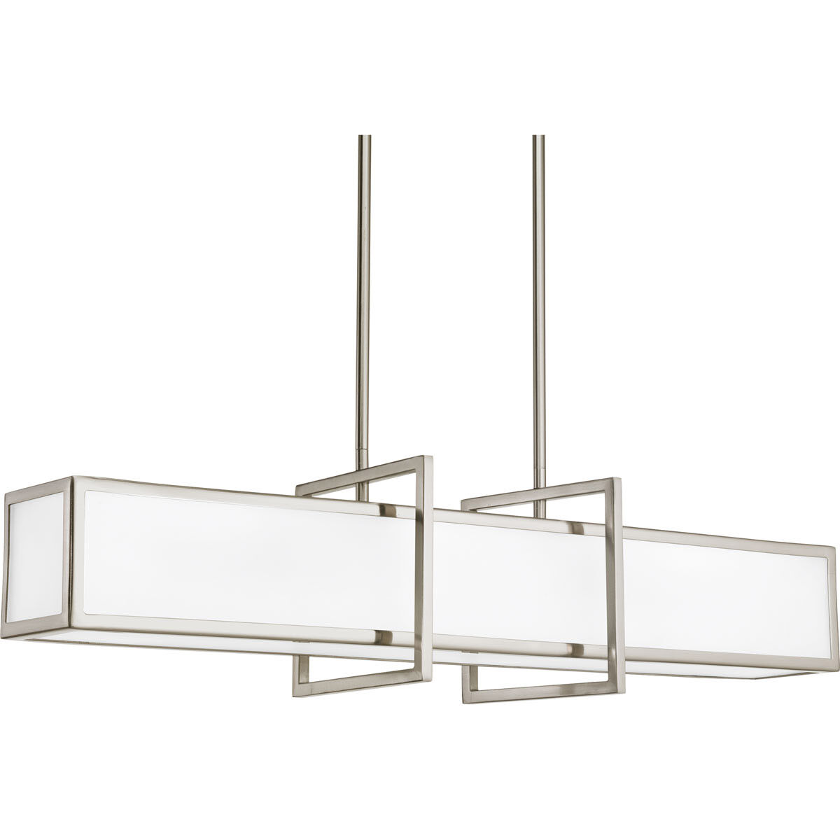 Haven 4 Light 34 inch Brushed Nickel Linear Pendant Ceiling Light