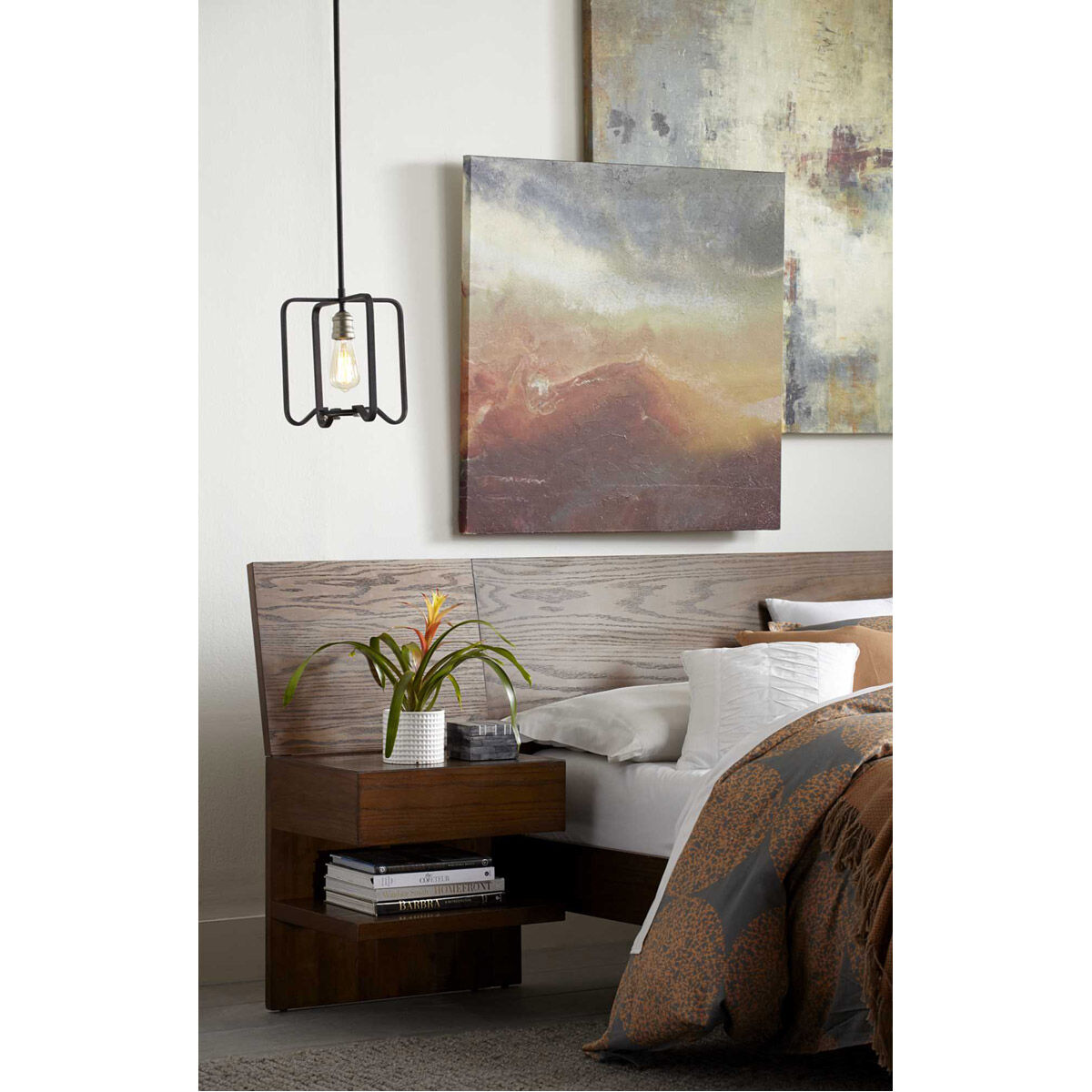 Foster 1 Light 11.25 inch Gilded Iron Mini-Pendant Ceiling Light