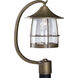 Prairie 1 Light 19 inch Burnished Chestnut Outdoor Post Lantern