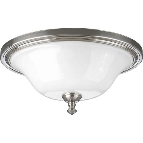 Victorian 2 Light 16 inch Brushed Nickel Close-to-Ceiling Ceiling Light