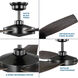 Spicer 54 inch Matte Black with Antique Black Blades Outdoor Ceiling Fan
