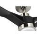 Belen 60 inch Brushed Nickel with Matte Black Blades Outdoor Ceiling Fan