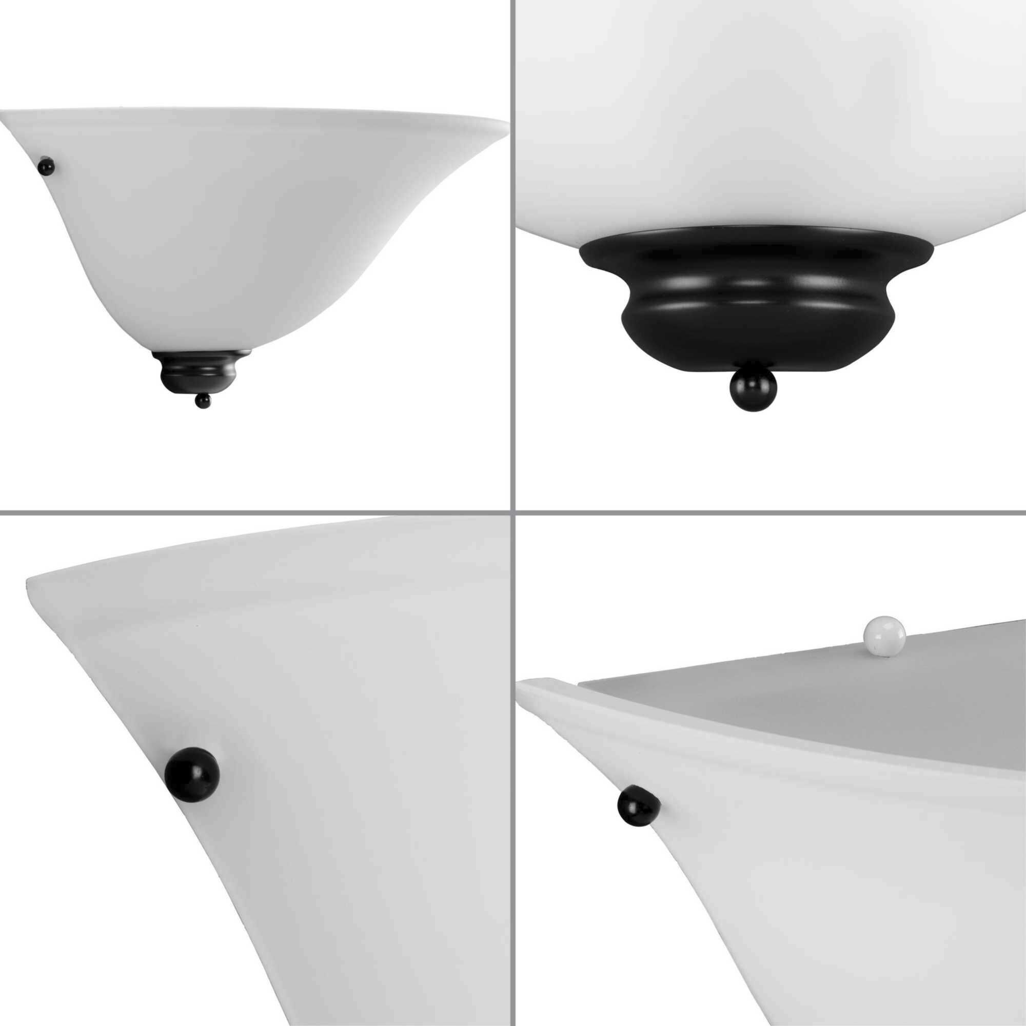 Opal Glass 1 Light 7.5 inch Matte Black Wall Sconce Wall Light