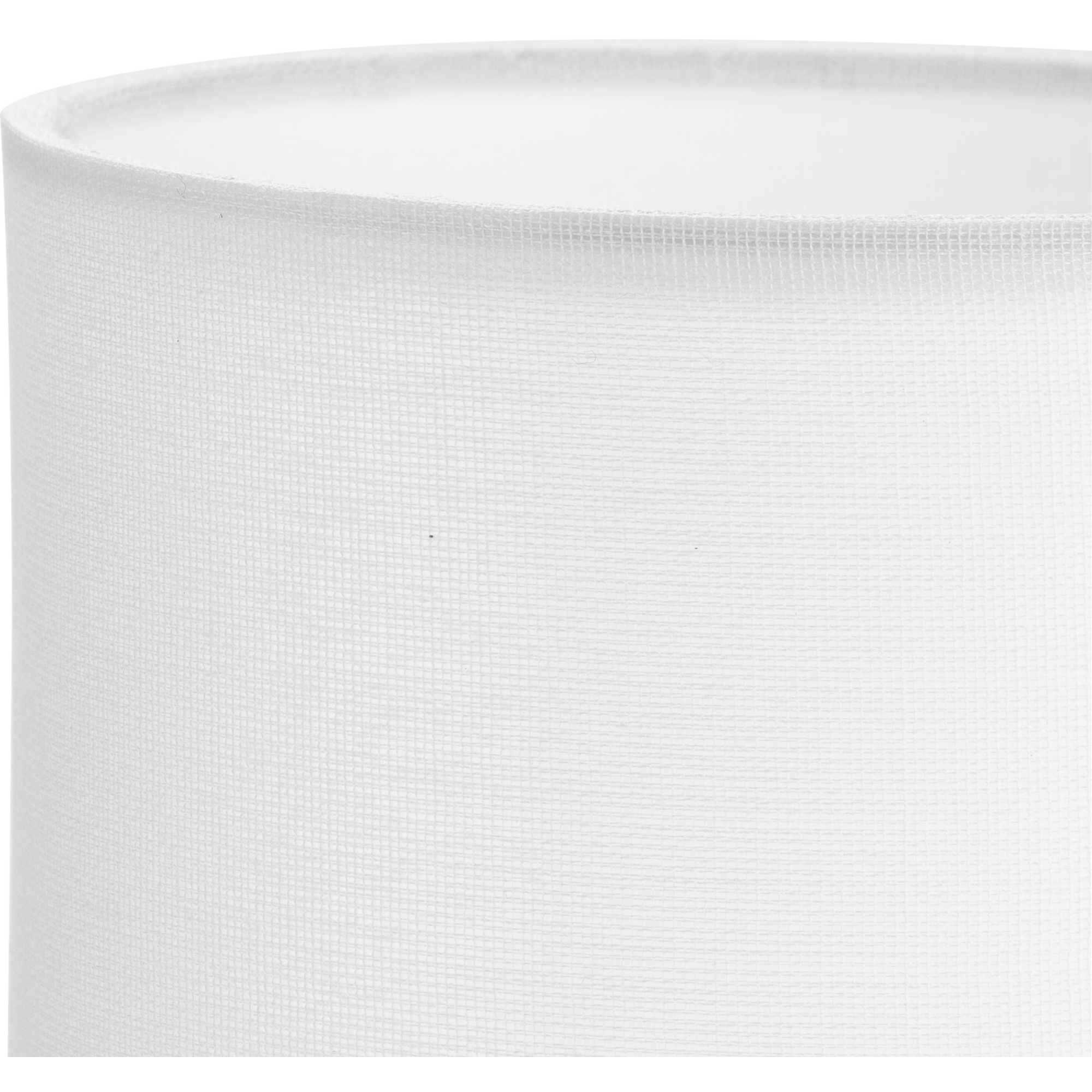 Elara White 5 inch Linen Drum Shade