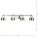Haven 4 Light 34 inch Brushed Nickel Bath Light Wall Light