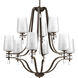 Indulge 9 Light 34 inch Antique Bronze Chandelier Ceiling Light