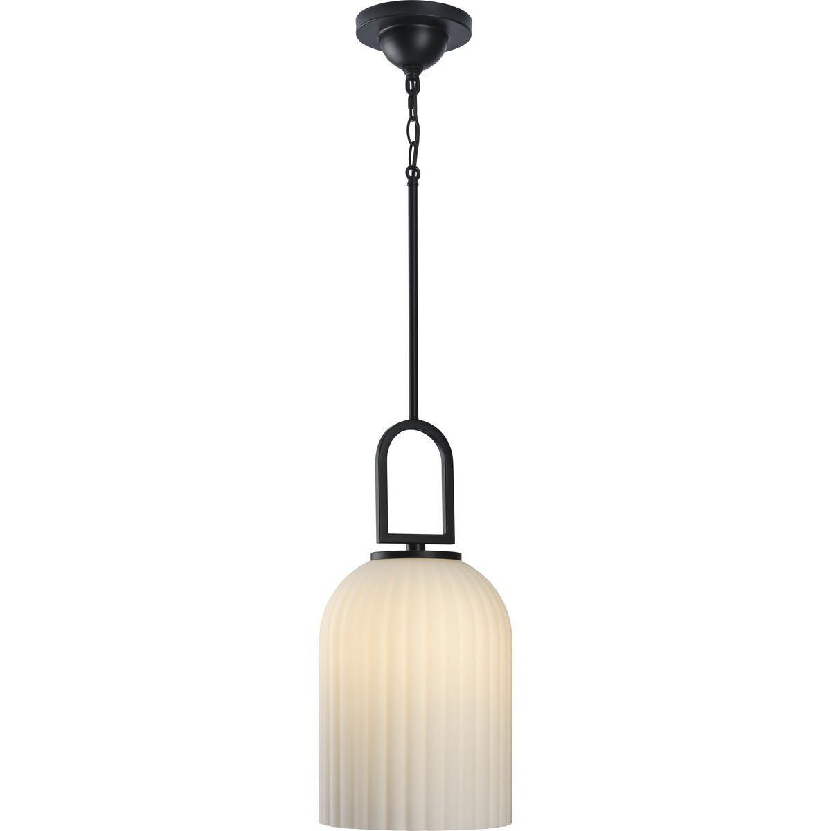 Stanza 1 Light 10.25 inch Matte Black Pendant Ceiling Light