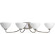 Rave 4 Light 35 inch Brushed Nickel Bath Vanity Wall Light
