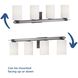 Lisbon 4 Light 34 inch Matte Black Bath Vanity Wall Light, Design Series
