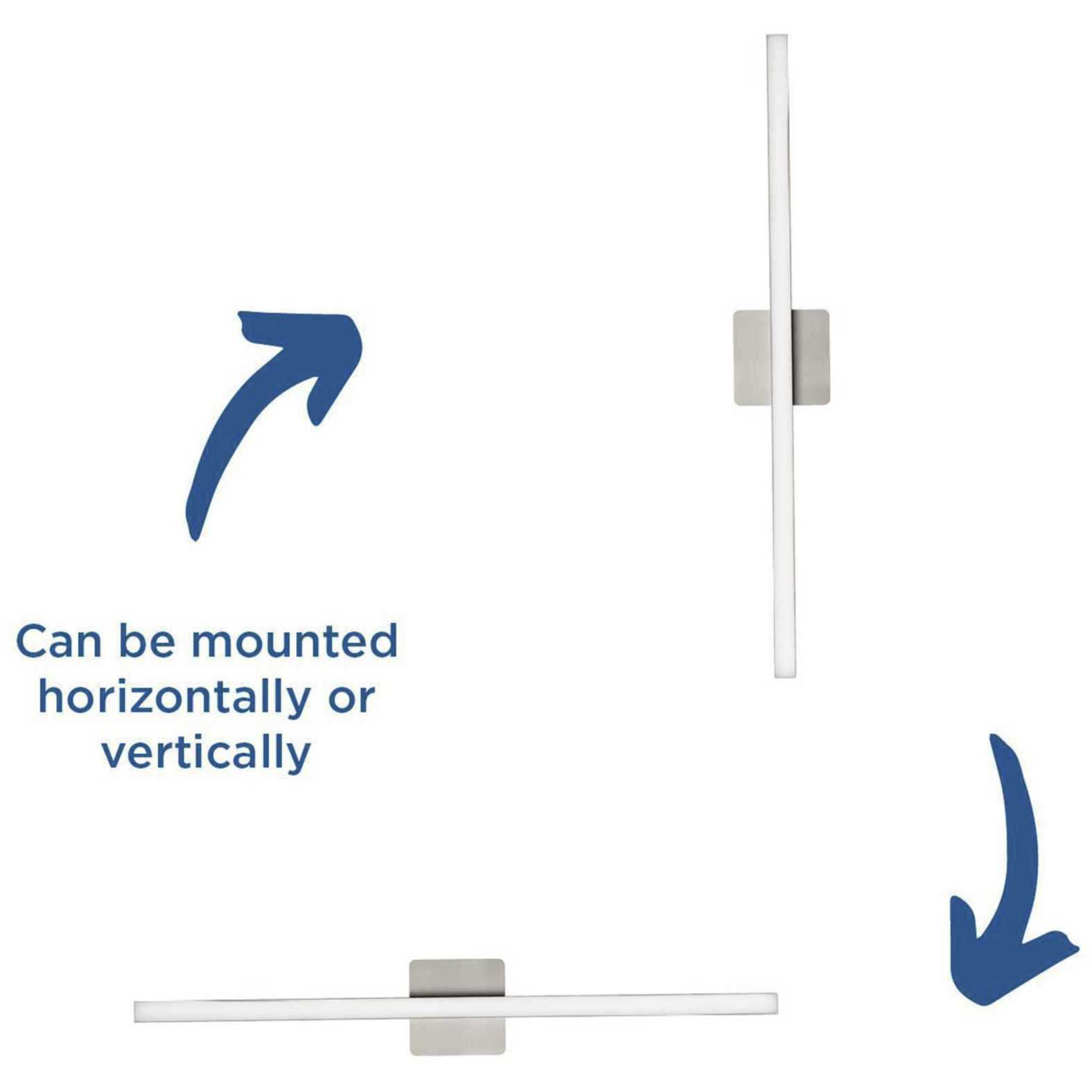 Phase 4 LED LED 32 inch Brushed Nickel Linear Vanity Light Wall Light