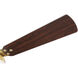 Tempt 52 inch Vintage Brass with Chestnut/Dark Cherry Blades Ceiling Fan, Progress LED
