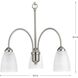 Gather 3 Light 19.5 inch Brushed Nickel Chandelier Ceiling Light