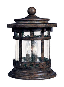 Santa Barbara DC 12.5 inch 40 watt Sienna Outdoor Deck Lantern