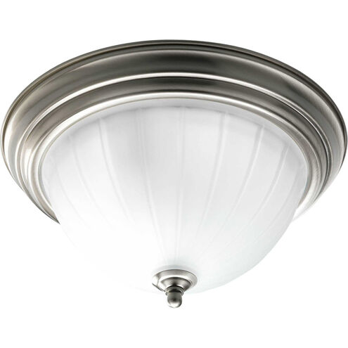 Melon 2 Light 13.25 inch Brushed Nickel Flush Mount Ceiling Light