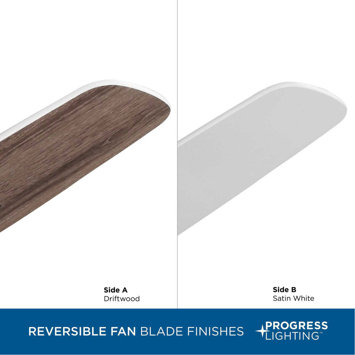 Kennedale 72 inch Satin White with Driftwood/Satin White Blades Ceiling Fan in Matte White