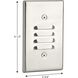 Indoor Step Light 120 1 watt Brushed Nickel Indoor Step Light, Progress LED