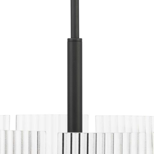 Seville 4 Light 17.87 inch Matte Black Convertible Pendant Ceiling Light, Design Series