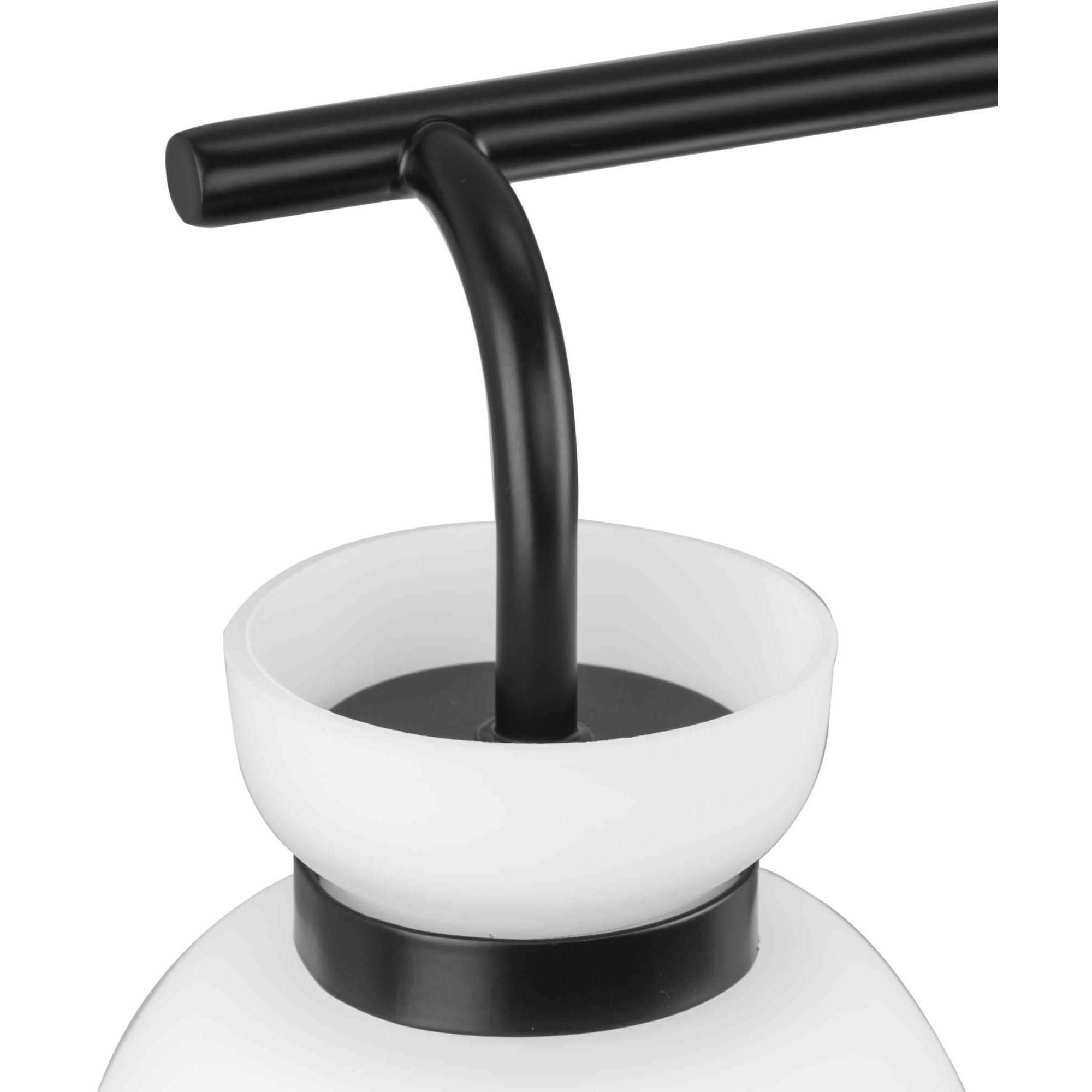 Lexie 3 Light 22 inch Matte Black Bathroom Vanity Light Wall Light