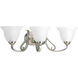 Torino 3 Light 25 inch Brushed Nickel Bath Vanity Wall Light