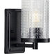 Fawcett 1 Light 4.5 inch Matte Black Bath Vanity Wall Light