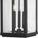 Gibbes Street 3 Light 31 inch Textured Black Outdoor Wall Lantern, Large, Design Series