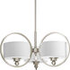 Harmony 3 Light 27 inch Brushed Nickel Chandelier Ceiling Light