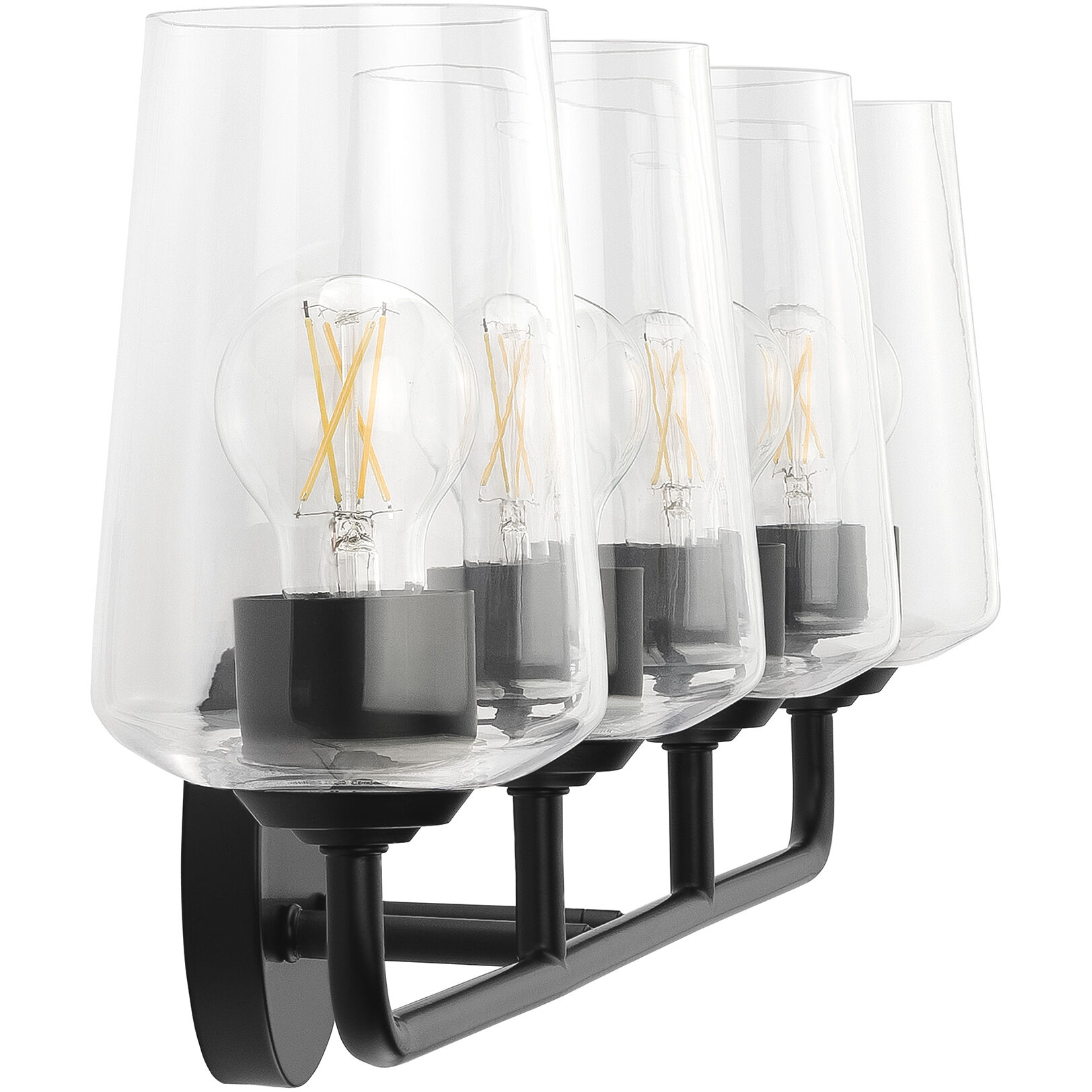 Celino 4 Light 32.5 inch Black Vanity Light Wall Light