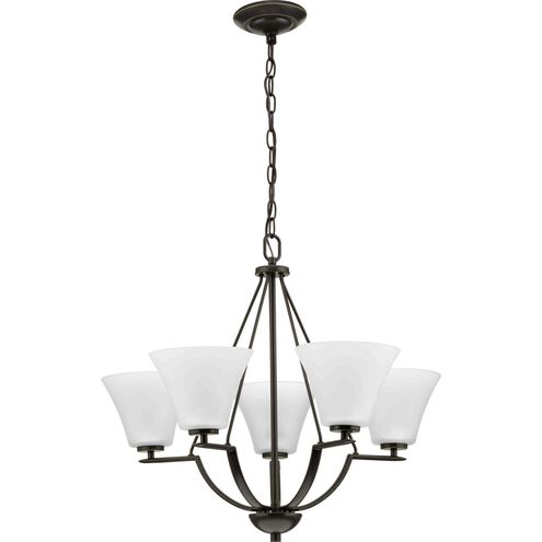 Bravo 5 Light 27 inch Antique Bronze Chandelier Ceiling Light in Bulbs Not Included, Etched
