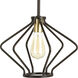 Hangar 1 Light 13 inch Antique Bronze Mini-Pendant Ceiling Light, Design Series
