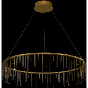 Lucerna LED 39.38 inch Stainless Steel Gold Chandelier Ceiling Light
