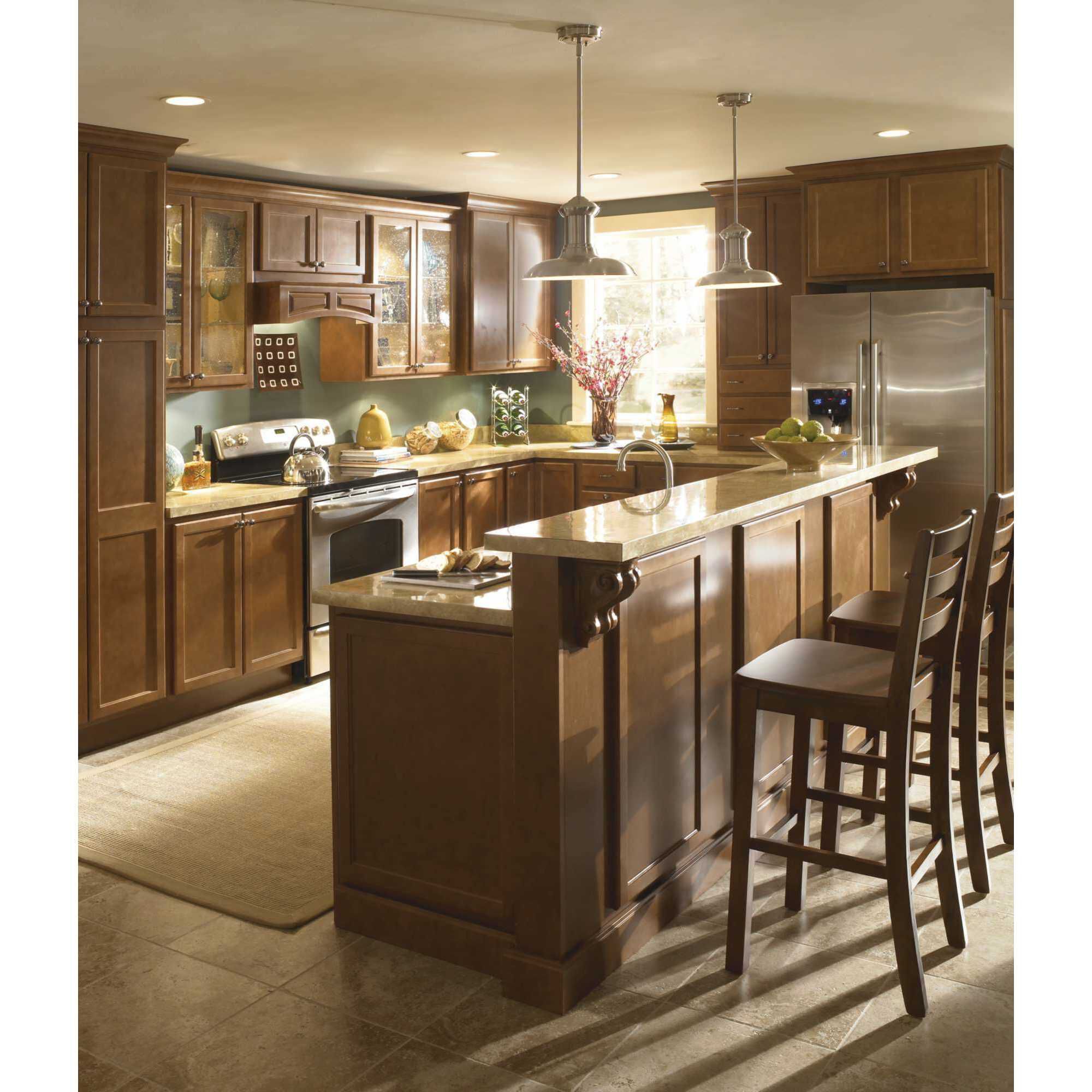 Brookside 1 Light Brushed Nickel Pendant Ceiling Light in Standard