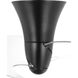 Beal 36 inch Matte Black with Clear/White Metal Flake Blades Ceiling Fan