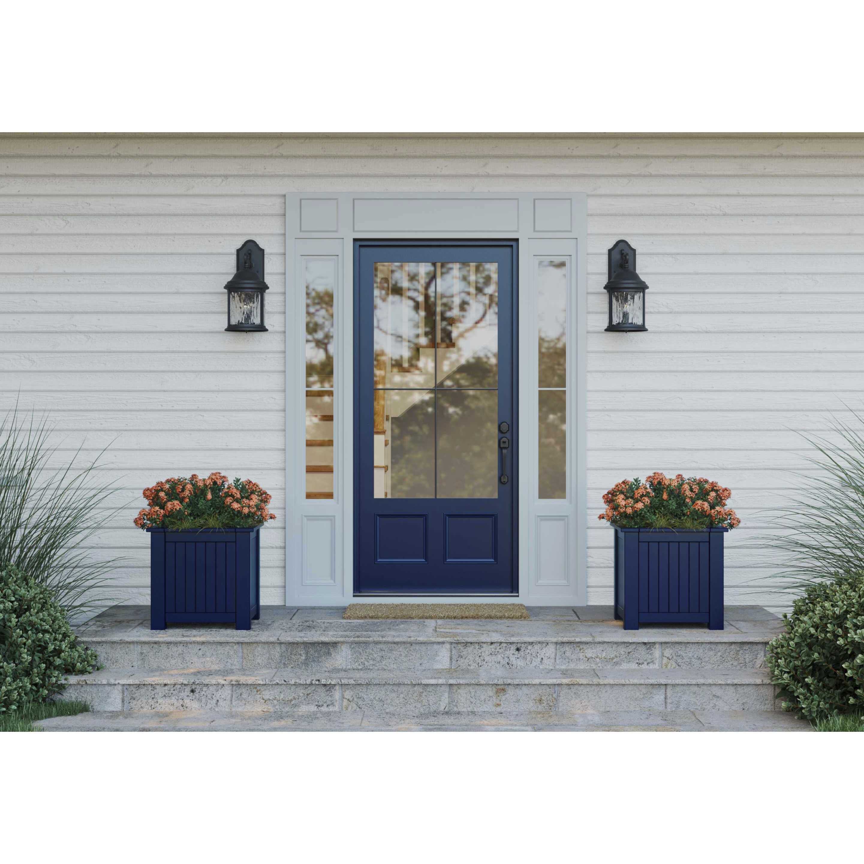 Ashmore 3 Light 21 inch Textured Black Outdoor Wall Lantern