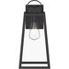 Hedry 1 Light 16 inch Matte Black Outdoor Wall Lantern