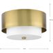 Silva 2 Light 14 inch Brushed Bronze Flush Mount Ceiling Light, Design Series
